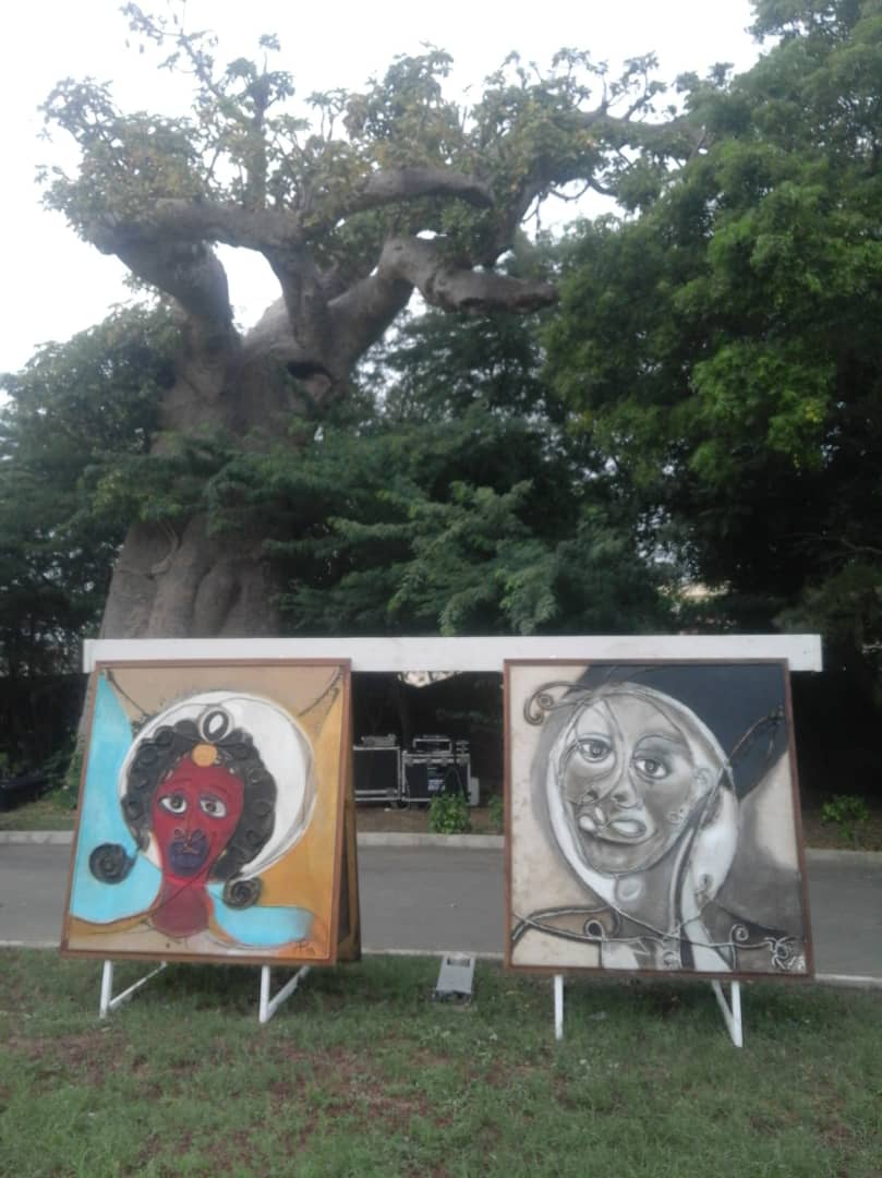 Senghor et moi au  MUSÉE LÉOPOLD SÉDAR SENGHOR
